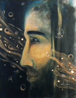 Oil on canvas board, year 2017