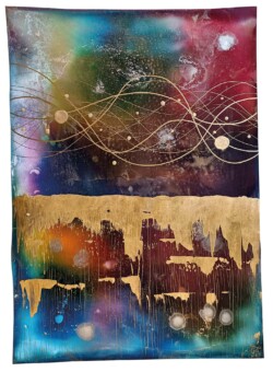 Inks, 24ct gold leaf, salt, on photographic paper, 42x59.4cm, year 2021